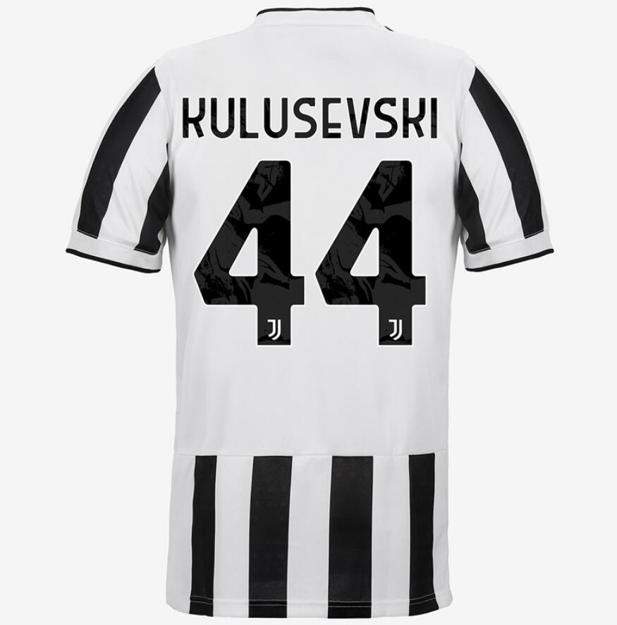 2021/22 Juventus Home Kit Soccer Jersey with KULUSEVSKI 44 printing